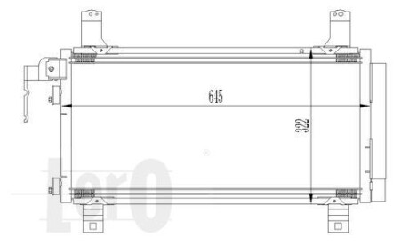 Радіатор кондиціонера MZ 6(02-)1.8 i 16V(+) - (gjya6148z, gjya6148za) DEPO 030-016-0007