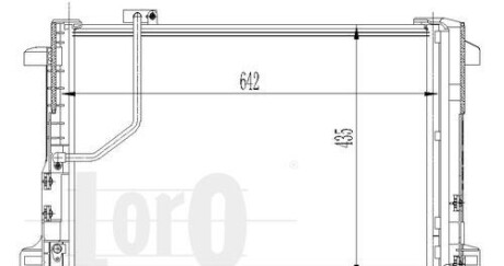 Радіатор кондиціонера MB W212/X218/W204/X204 1.6-6.2 07- - DEPO 033-016-0013