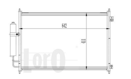 Радіатор кондиціонера X-Trail II 2.0/2.0D/2.5 07-13 - DEPO 035-016-0025