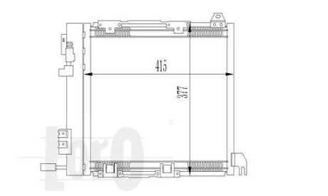 Радіатор кондиціонера Opel Astra G 1.7-2.2DTI 98-05 - DEPO 037-016-0009