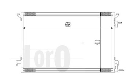 Радіатор кондиціонера SIGNUM/VECTRA C/CROMA 1.9 CDTi/1.9 JTD/w/o 02- - (0000051779945, 13114943, 1850095) DEPO 037-016-0014