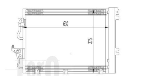 Радіатор кондиціонера Astra H 1.4-1.8i 04-14 - DEPO 037-016-0023