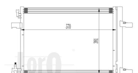 Радіатор кондиціонера Astra J/Zafira 1.4-1.08 09- - DEPO 037-016-0032