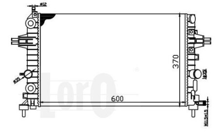 Радіатор охолодження двигуна ASTRA H/ZAFIRA B 1.6i 16V 04- - (1300266, 13145211) DEPO 037-017-0029