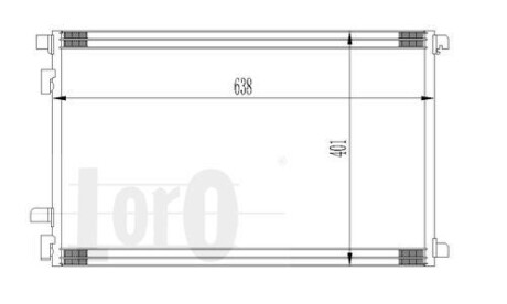 Радіатор кондиціонера Renault Megane II/Scenic II 1.4-2.0/1.5D/1.9D 02- - DEPO 042-016-0015