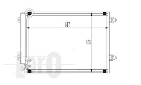 Конденсатор, кондиционер - (3C0820411G, 3C0820411E, 3C0820411C) DEPO 053-016-0018