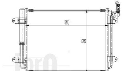 Радіатор кондиціонера Tiguan 1.4 TSI/2.0 TDI 07- - DEPO 053-016-0030