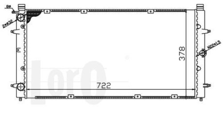 Радіатор охолодження двигуна T4 -08.96 (+/- AC) - DEPO 053-017-0068