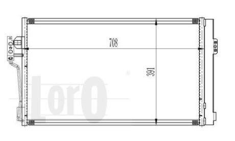 Радіатор кондиціонера Vito/Viano W639 2.0-3.7 03- - DEPO 054-016-0006