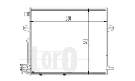 Конденсатор кондиціонера GL/ML-CLASS W 164 06- - DEPO 054-016-0008