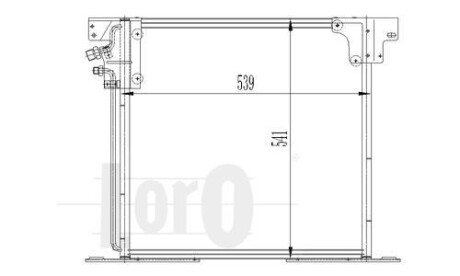 Радіатор кондиціонера Vito 96>03 - DEPO 054-016-0020