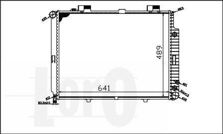 Радіатор охолодження двигуна E-CLASS W 210/E 200 DIESEL 95- - DEPO 054-017-0045