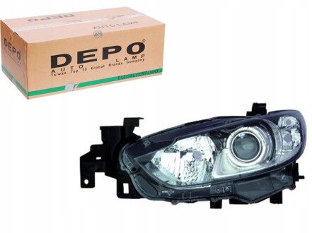 Фара l mazda 6 13- линза черная - DEPO 2161167LLDEM2