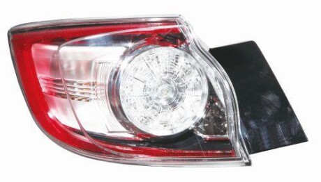 Фонарь зад. прав. MAZDA 3 5D 09=> белый - DEPO 2161981RUE