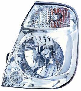 Фара Лів (H4, електричн, без мотора, колір відбивача: срібн) KIA 2400, 2500, 2700, 3000, 3600, 4000 II 01.98-12.00 - DEPO 2231117LLDEM