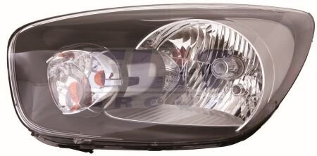 Kia picanto (12-) фара левая п/корректор внутри черн. - DEPO 2231142LLDEM2
