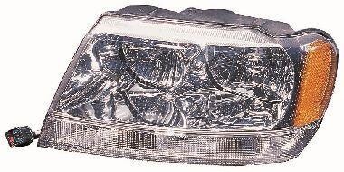 Фара JEEP GRAND CHEROKEE 99-05 хром - DEPO 3331144RHSN