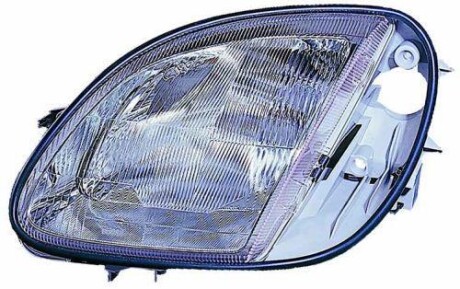 Фара Прав (H7/W5W, електричн, з мотором, колір повороту: прозор) MERCEDES SLK R170 09.96-02.00 - DEPO 440-1129R-LD-EM