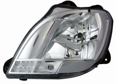 Фара Прав (H1/H7/LED/PY21W, електричн, без мотора, включає денні ходові вогні, колір відбивача: хром, колір повороту: прозор) DAF CF, XF 106 10.12- - DEPO 4501105RLDEM