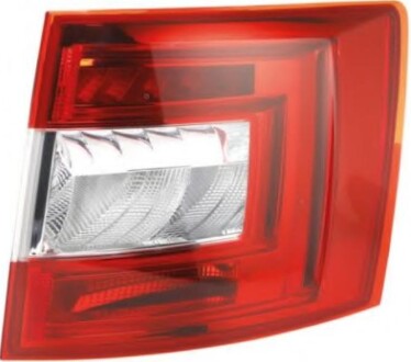 Ліхтар задній Прав (H21W/LED/P21W, колір скла червон) SKODA OCTAVIA III Універсал 11.12-06.16 - DEPO 665-1930R-UE