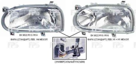 Фото товара Автозапчастина DEPO 9522 R15-E : Купить на tto.com.ua