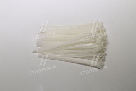 Хомут пластиковый белый многоразовый 6x200мм (100шт) ДК - Дорожная Карта DKG7.6*200WT