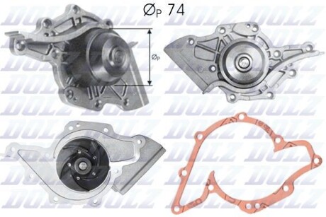 Водяний насос AUDI 100 A6 V8 - DOLZ A175