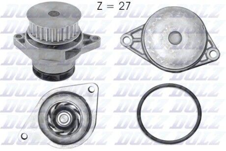 Насос водяний - (036121008G, 036121005F, 036121005FX) DOLZ A200