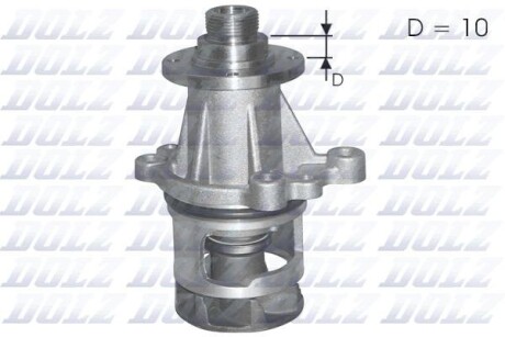 Водяний насос BMW 3 E36/E46/5 E34 89-07 - (11510393338, 11511721872, 11511727468) DOLZ B216