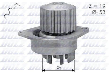 Водяний Насос CITROEN BERLINGO (MF) SAXO (S0, S1) - (1201A2, 1201E5, 1609417280) DOLZ C113