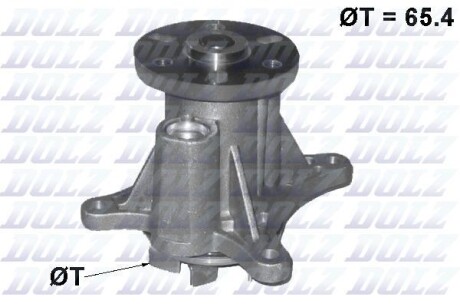 Водяний Насос CITROEN C5/407/607 "2.7HDI "04>> - (1201G6, E111672) DOLZ C137