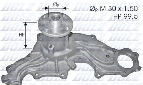 Водяной насос - DOLZ F120