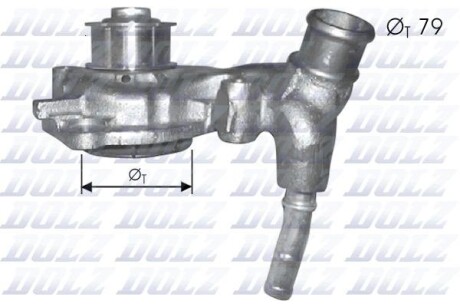 Водяний насос Ford Escort/Mondeo 1.8TD 93-00 - DOLZ F166