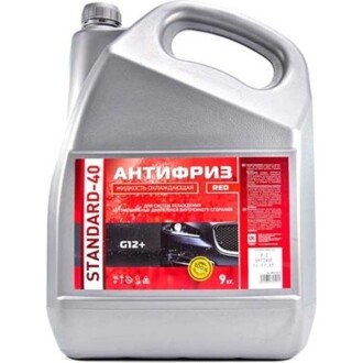 Антифриз Дорожня Карта G12 Standard-40 Long Life -40°C червоний, 9л - Дорожная Карта 48021034705