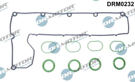 Комплект ущільнень, кришка голівки циліндра - DR.MOTOR DRM0232