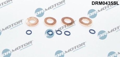 Шайба під форсунку Ford Mondeo/Focus 2.0 TDCi 10- (к-кт 4шт) (+ ущільнювачі) - DR.MOTOR DRM0435SL