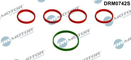 Прокладка колектора впускного Opel Astra H 1.8i 05-10 (к-кт) - DR.MOTOR DRM0742S