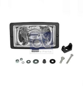 Універсальні фари Лів/Прав (24В, ширина 133мм, висота 133мм, прозорий, чорн) - DT 121240