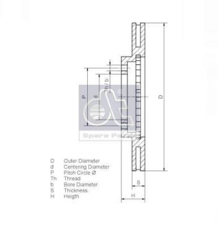Фото 2 - Тормозной диск DT 6.61009