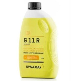 Антифриз-концентрат Cool G11 R Concentrate -80°C жовтий, 1л - DYNAMAX 501682