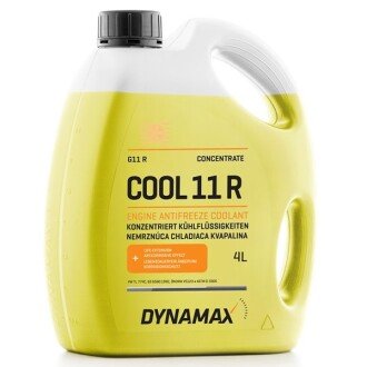 Антифриз-концентрат Cool G11 R Concentrate -80°C жовтий, 4л - DYNAMAX 501690