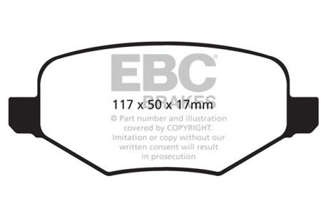 Гальмівні колодки тюнінгові - EBC DP1826