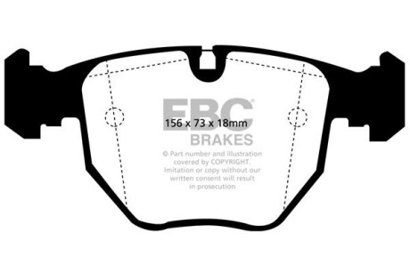 Гальмівні колодки тюнінгові - EBC DP21036