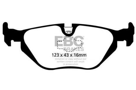 Гальмівні колодки тюнінгові - EBC DP21079