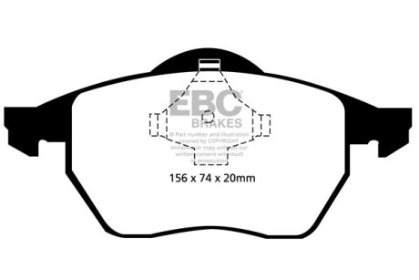 Гальмівні колодки тюнінгові - EBC DP21324