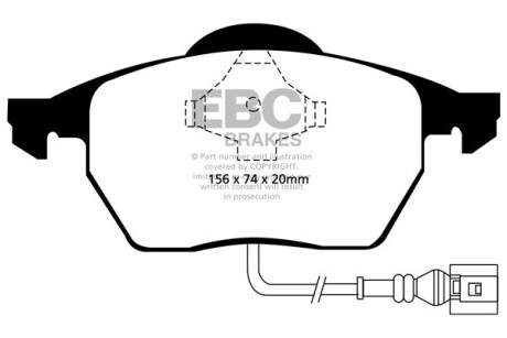 Гальмівні колодки тюнінгові - EBC DP21330