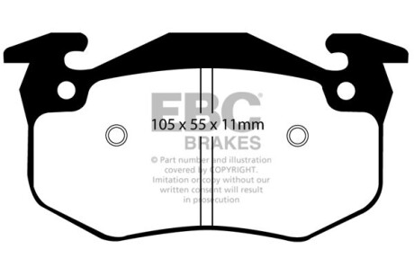 Гальмівні колодки тюнінгові - EBC DP2983