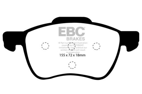 Гальмівні колодки тюнінгові - EBC DP31229C