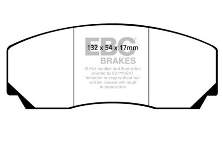 Гальмівні колодки тюнінгові - EBC DP4002R