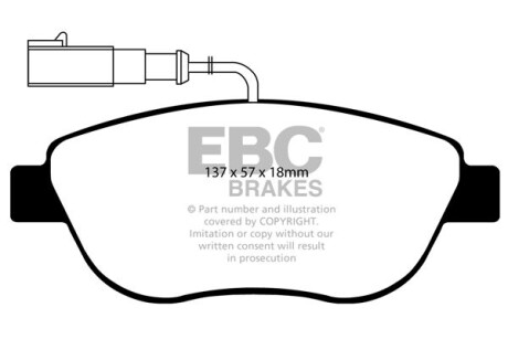 Гальмівні колодки тюнінгові - EBC DP41383R